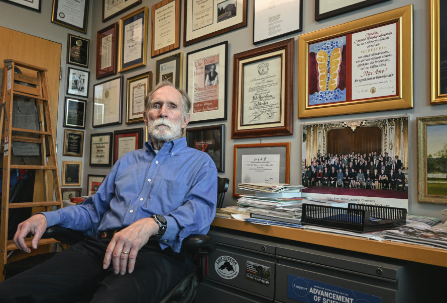 Dr. Peter Agre’s office, John Hopkins University